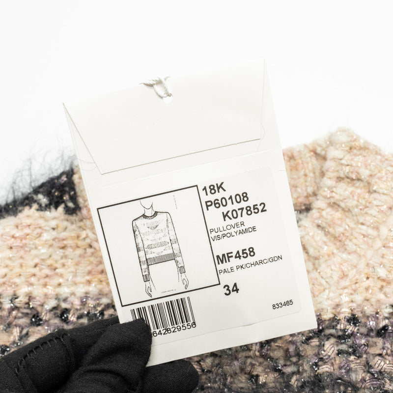 Chanel Size 34 18K Pullover Sweater Viscose/Polyamide/Wool Multicolour