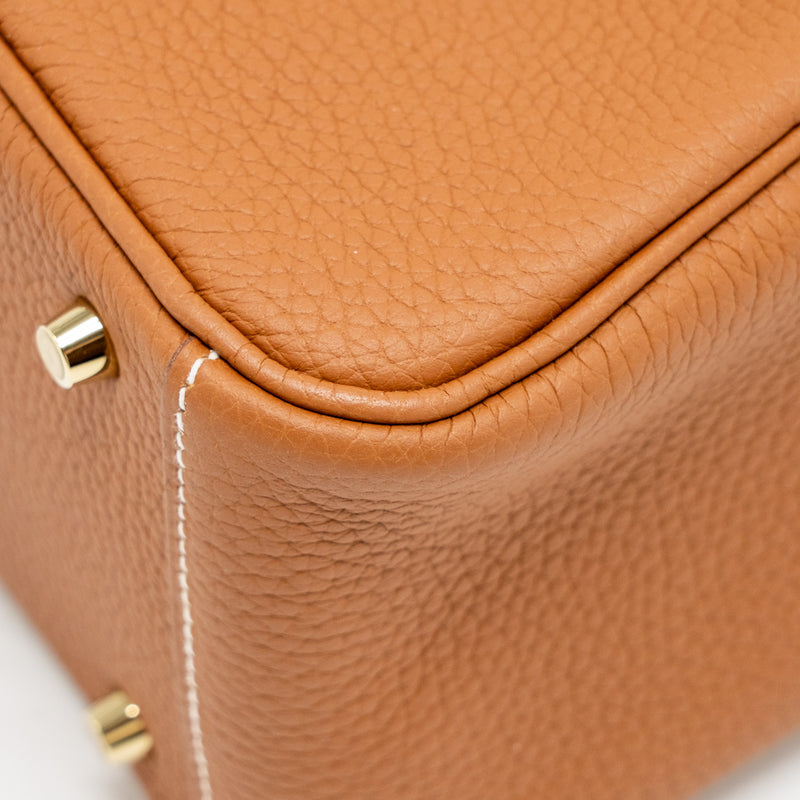 Hermes Mini Lindy Clemence Gold GHW Stamp U