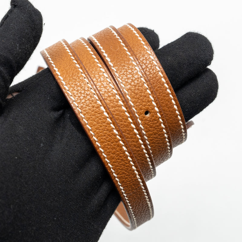 Hermes Halzan 25 Barenia Faubourg Fauve GHW Stamp B