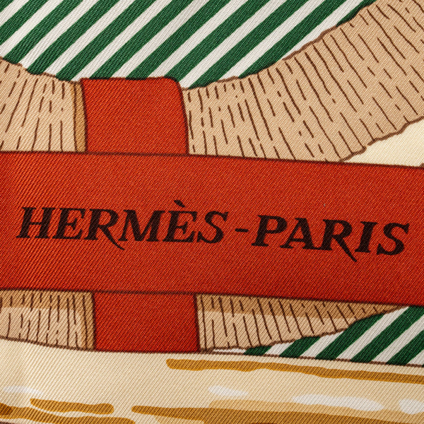 Hermes 90CM Silk Scarf Mors A Jouets Multicolour