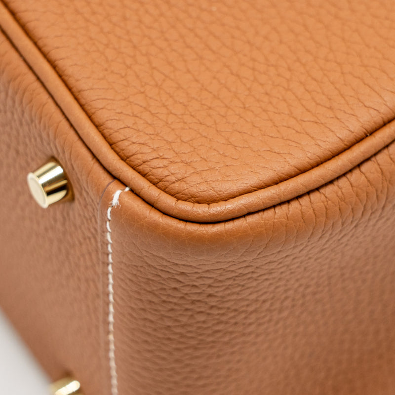 Hermes Mini Lindy Clemence Gold GHW Stamp U