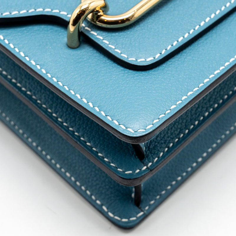 Hermes Mini Roulis Evercolor New Bleu Jean LGHW Stamp B