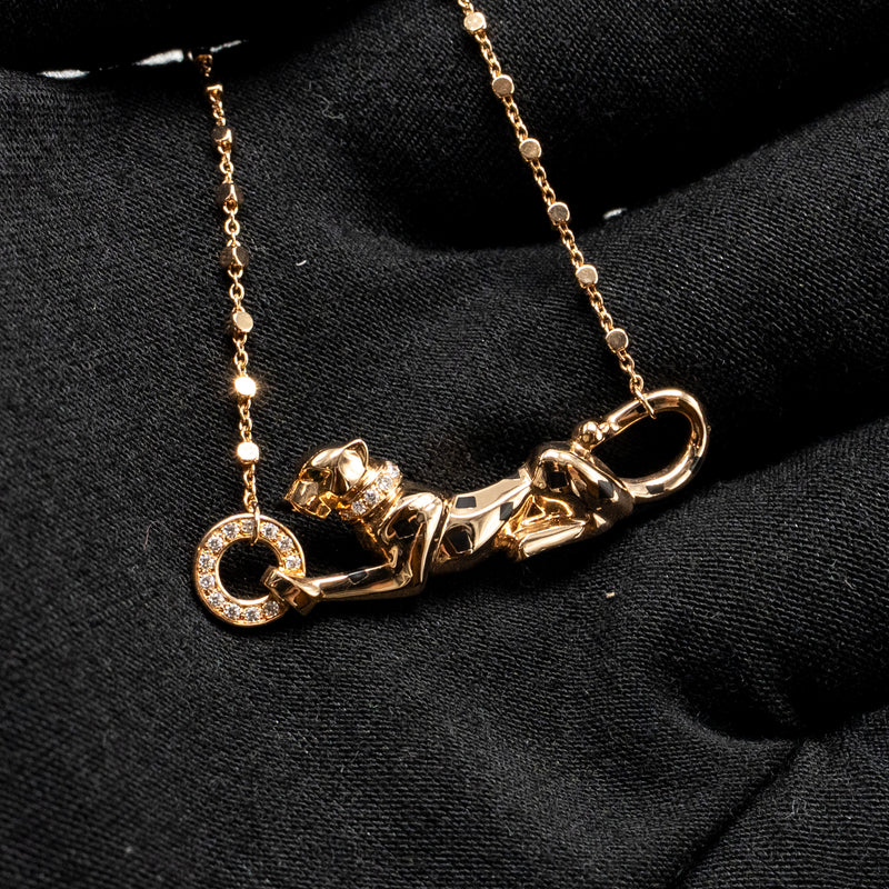 Cartier Panther De Cartier Pendant Rose Gold/Tsavorite Garnets/Diamonds