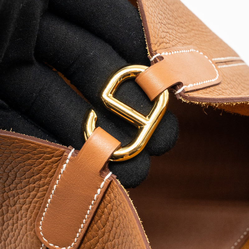 Hermes in-the-loop 18 Clemence Gold GHW Stamp B