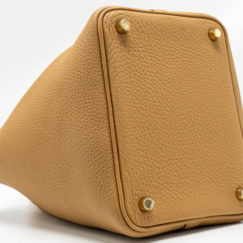 Hermes picotin 18 lock bag Clemence biscuit GHW stamp B