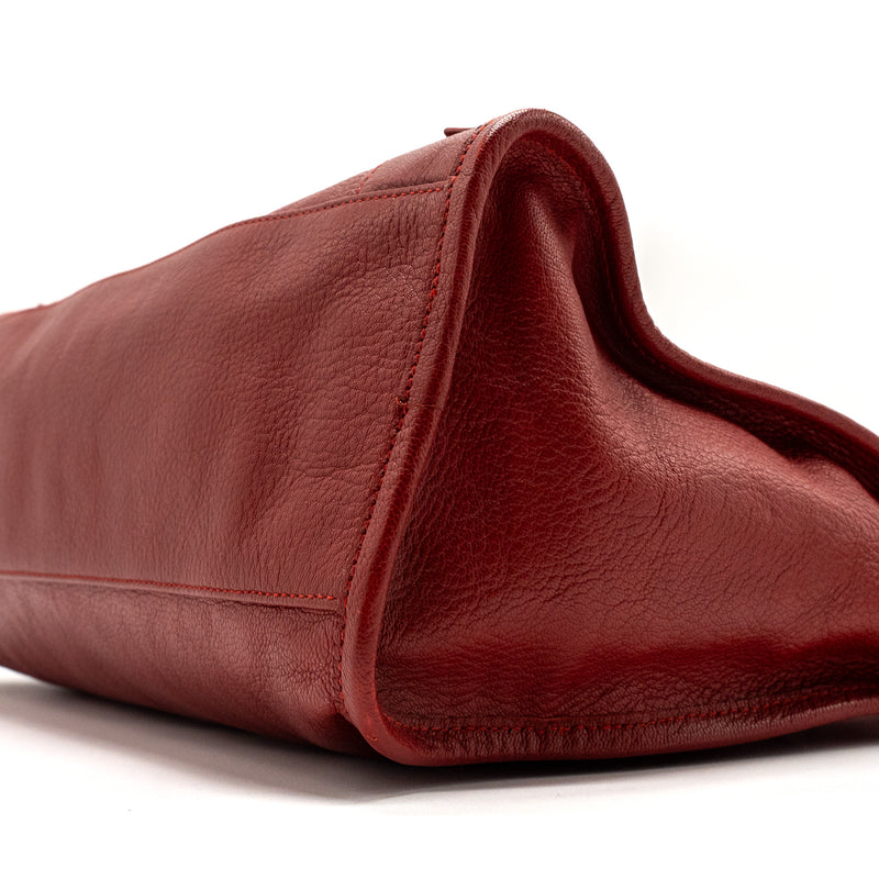 Balenciaga city bag leather red LGHW