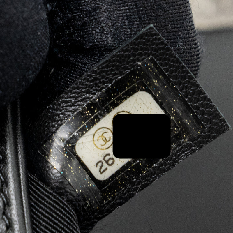 Chanel Medium Boy Bag Calfskin Black Ruthenium Hardware