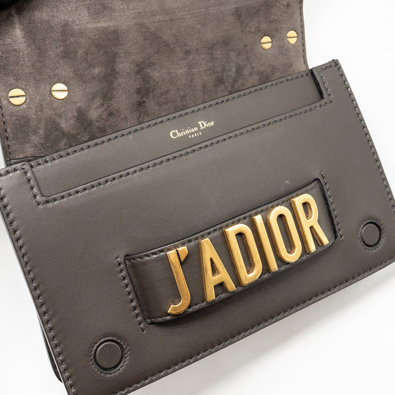 Dior J’Adior Flap Bag with Chain Calfskin Black GHW