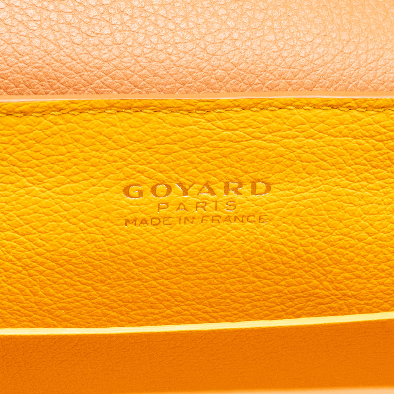 GOYARD MINI SAIGON GOYARDINE CANVAS/CALFSKIN BLACK/TAN SHW