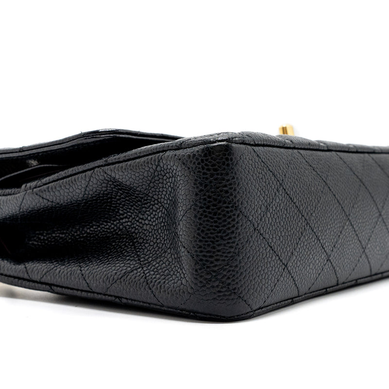 Chanel medium classic double flap bag caviar GHW