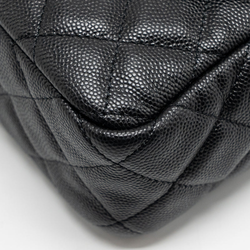 Chanel small hobo crossbody bag caviar black GHW (microchip)