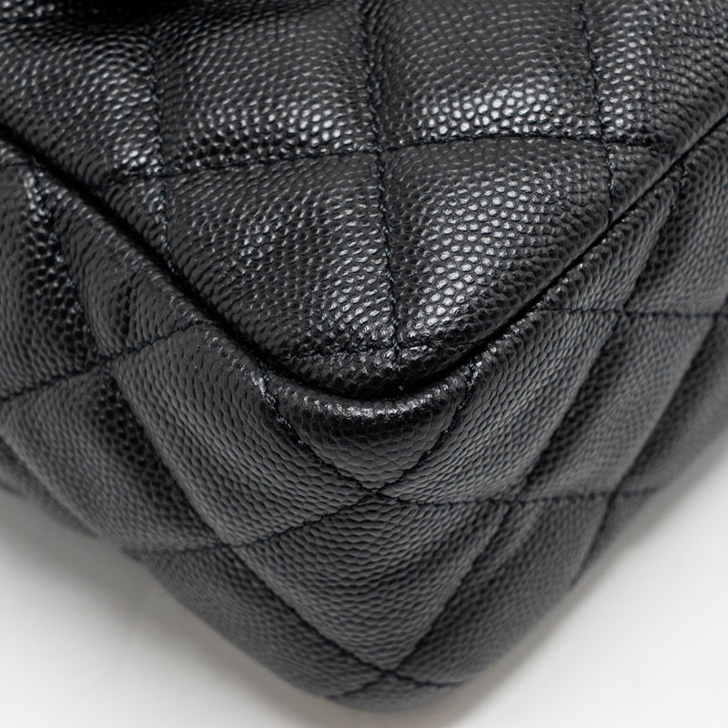 Chanel small hobo crossbody bag caviar black GHW (microchip)
