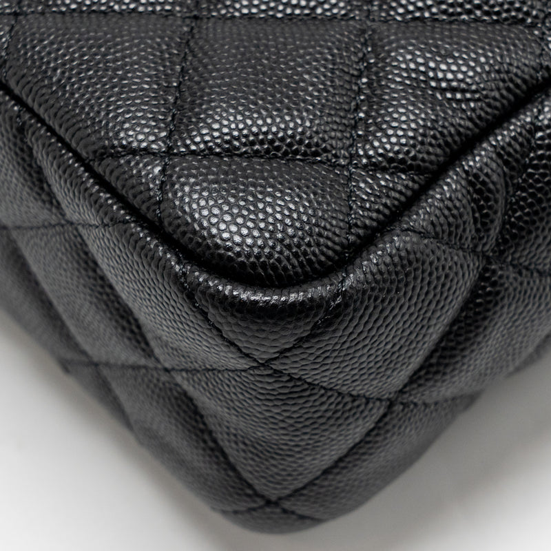 Chanel small hobo crossbody bag caviar black GHW (microchip)