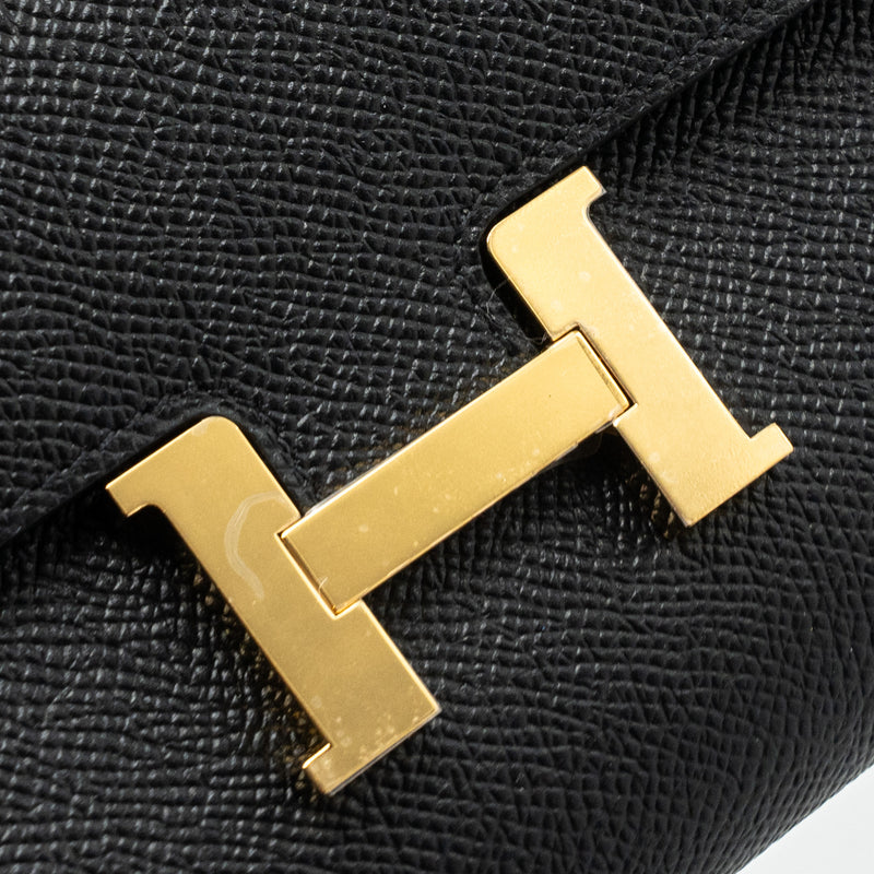 Hermes Constance To Go Epsom Black GHW Stamp B