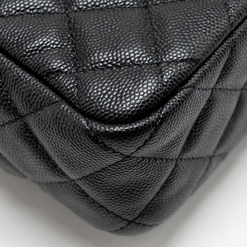 Chanel small hobo crossbody bag caviar black GHW (microchip)