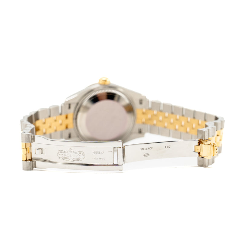Rolex Datejust 31mm Oystersteel/Yellow Gold Olive-Green Floral Motif, Diamond-set Dial, Jubilee Bracelet M: 278273-0032