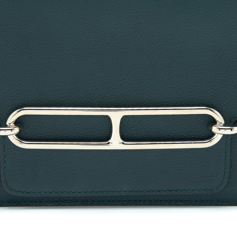 Hermes Mini Roulis Evercolour Vert Cypress SHW Stamp C