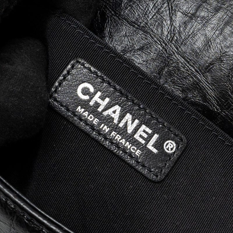 Chanel medium chevron boy bag limited edition calfskin black SHW