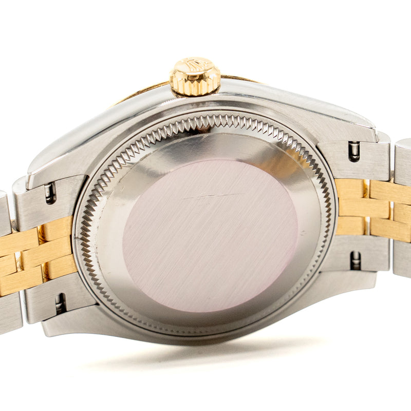 Rolex Datejust 31mm Oystersteel/Yellow Gold Olive-Green Floral Motif, Diamond-set Dial, Jubilee Bracelet M: 278273-0032