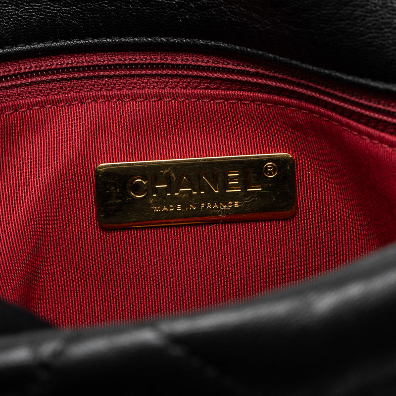 Chanel Medium 19 Bag Goatskin Black Multicolour Hardware
