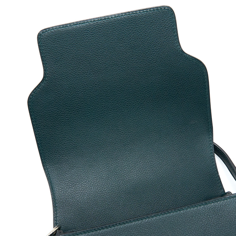 Hermes Mini Roulis Evercolour Vert Cypress SHW Stamp C