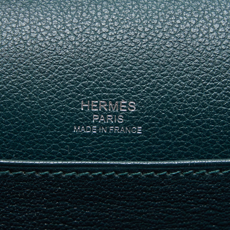 Hermes Mini Roulis Evercolour Vert Cypress SHW Stamp C