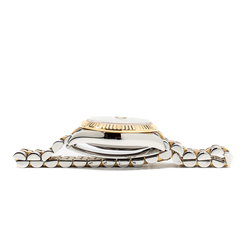 Rolex Datejust 31mm Oystersteel/Yellow Gold Olive-Green Floral Motif, Diamond-set Dial, Jubilee Bracelet M: 278273-0032
