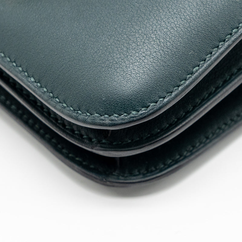Hermes Mini Constance Swift Vert Cypres GHW Stamp Z