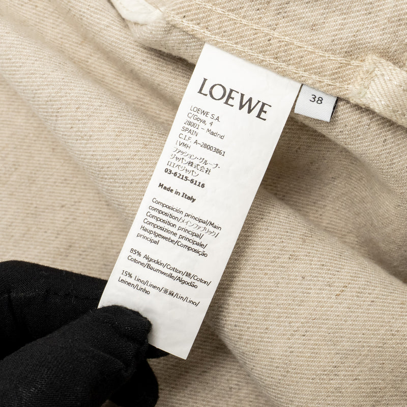 Loewe Size 38 Workwear Denim Jacket Cotton Ecru