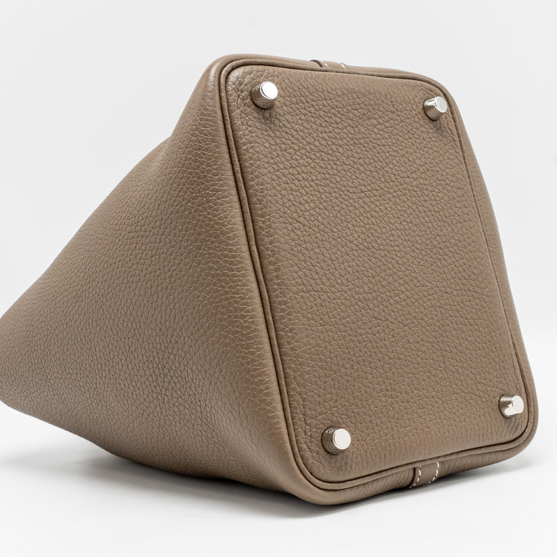 Hermes Picotin 18 Lock Bag clemence Etoupe SHW stamp Z