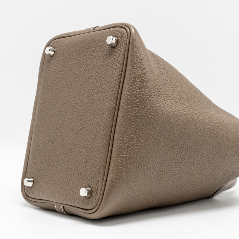 Hermes Picotin 18 Lock Bag clemence Etoupe SHW stamp Z