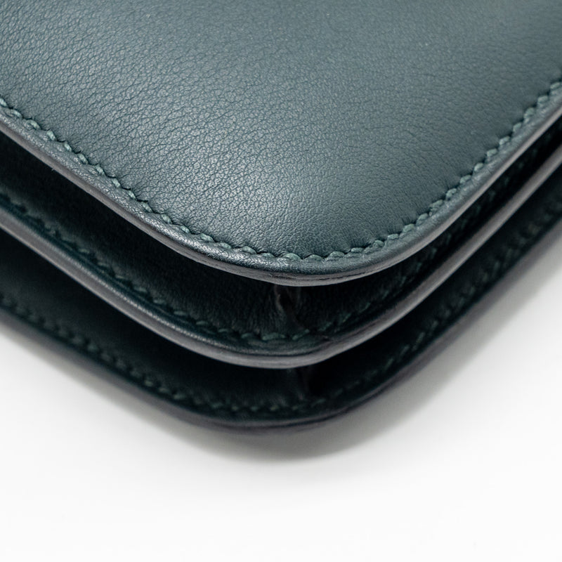 Hermes Mini Constance Swift Vert Cypres GHW Stamp Z