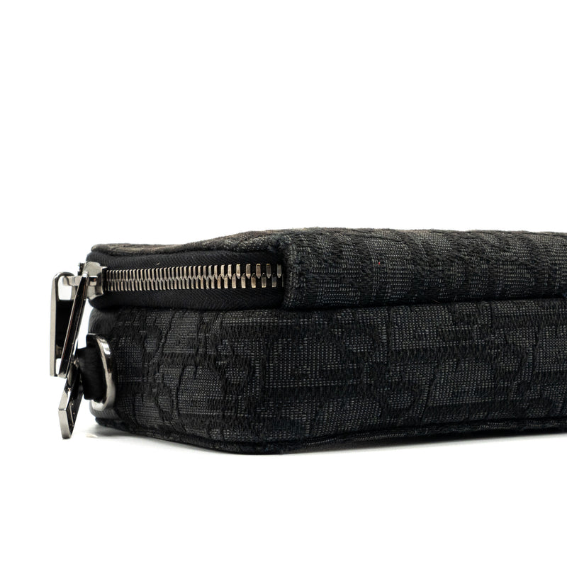 Dior Pouch With Strap Black Dior Oblique Jacquard SHW