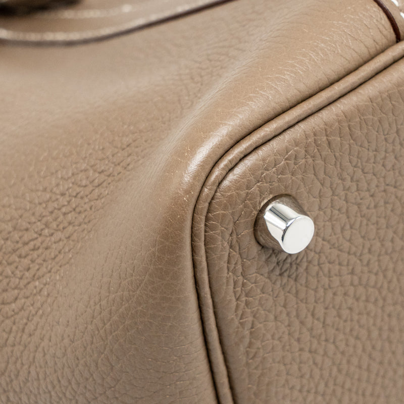 Hermes Picotin 18 Lock Bag clemence Etoupe SHW stamp Z