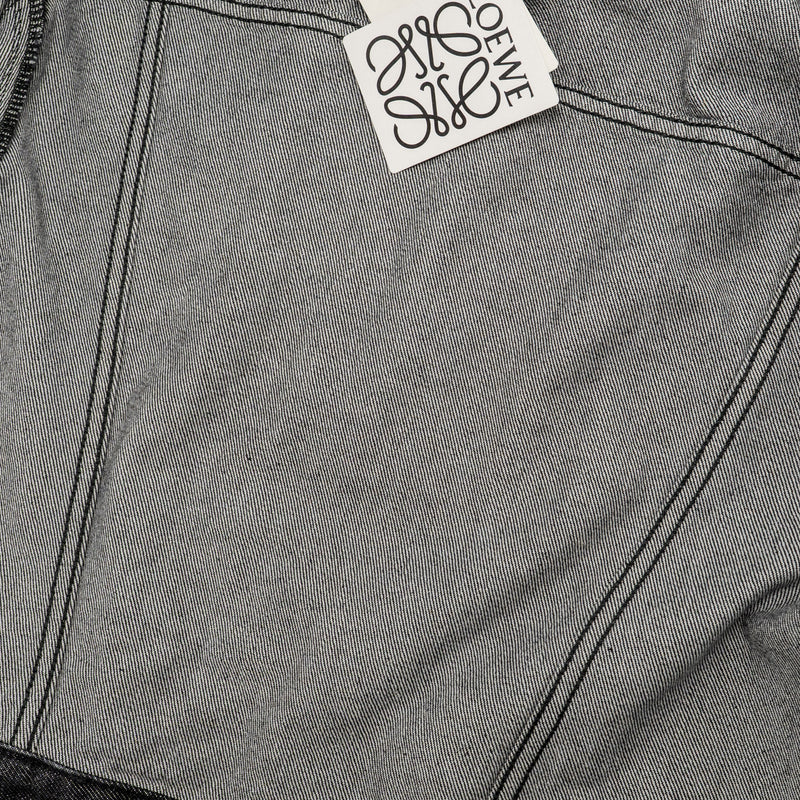Loewe Size 40 Twisted Denim Jacket Cotton Black