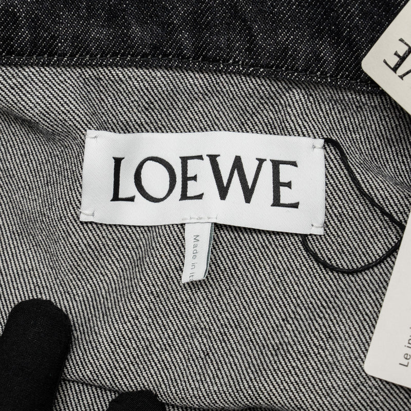 Loewe Size 40 Twisted Denim Jacket Cotton Black