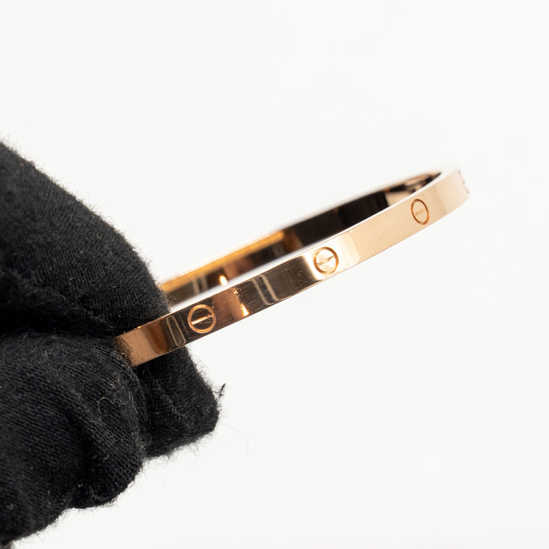 CARTIER Size 17 Love Bracelet, Small Model, Rose Gold