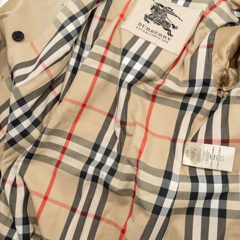 Burberry Size UK10 Trench Coat Cotton Brown
