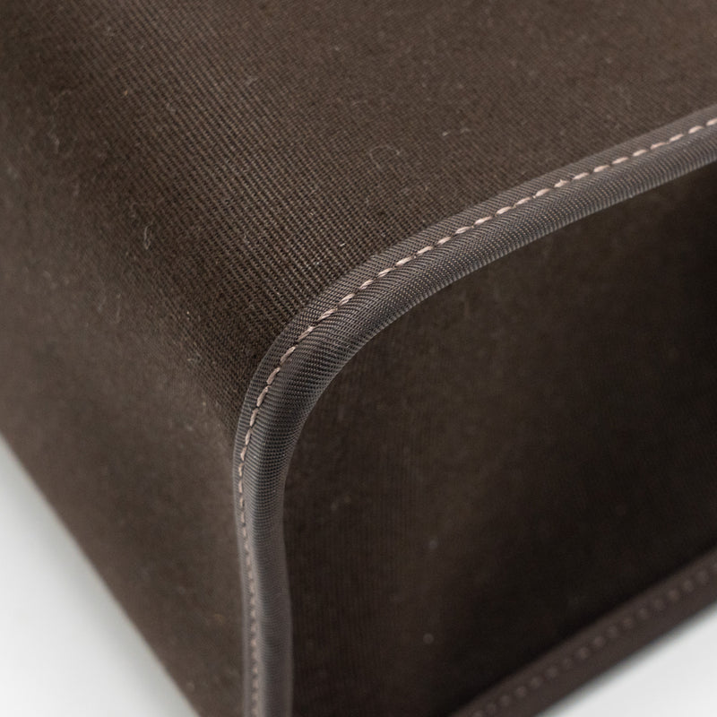 Hermes Herbag 31 Zip Bag Canvas/Hunter Leather Ebene/Noir SHW Stamp D