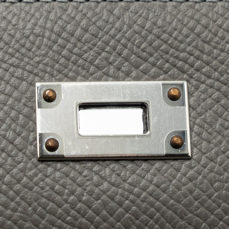 Hermes Kelly To Go Epsom Gris Meyer SHW Stamp U