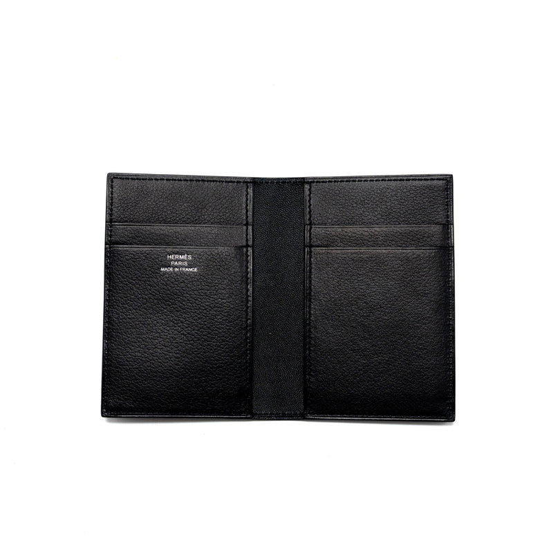 Hermes MC2 Euclide Card Holder Evergrain Black Stamp B