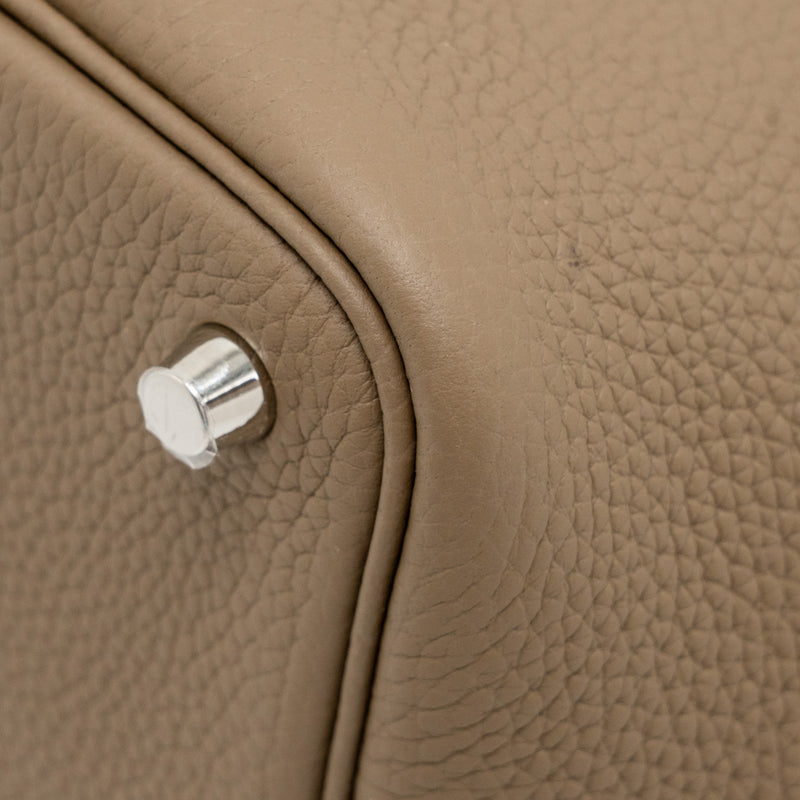 Hermes Picotin 18 Lock Bag Clemence Etoupe SHW Stamp B