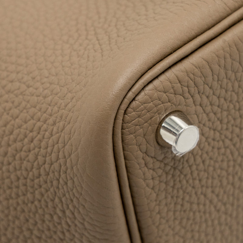 Hermes Picotin 18 Lock Bag Clemence Etoupe SHW Stamp B