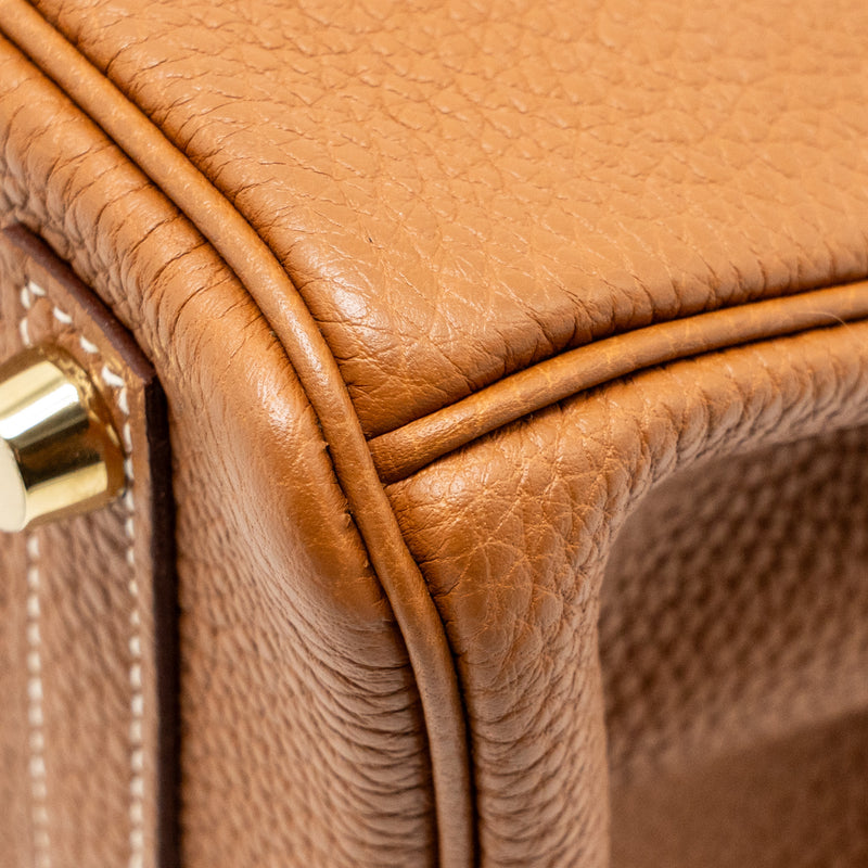 Hermes Birkin 25 Togo Gold GHW Stamp U