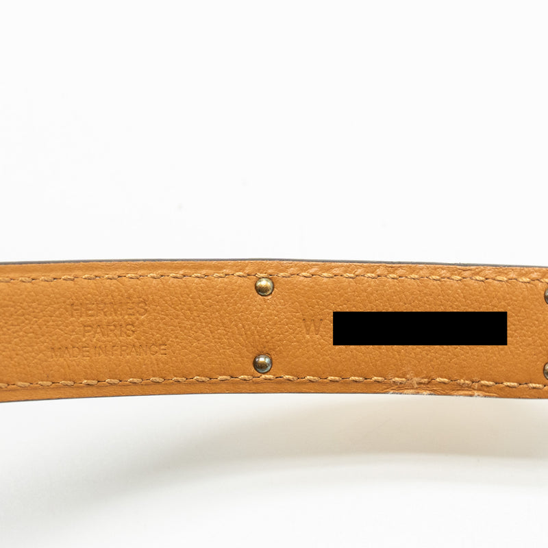 Hermes Kelly 18 Belt Epsom Etoupe GHW Stamp W