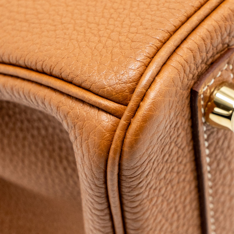 Hermes Birkin 25 Togo Gold GHW Stamp U