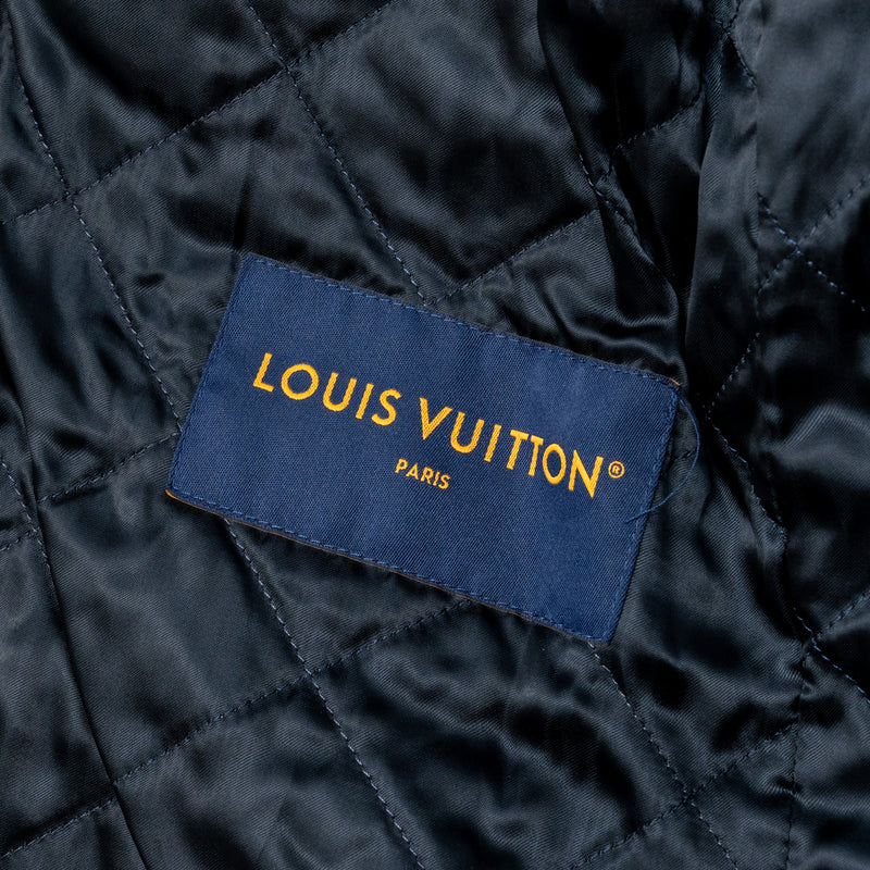 Louis Vuitton x Pharrell Size 46 Jacket Monogram Bleached Denim Multicoloured
