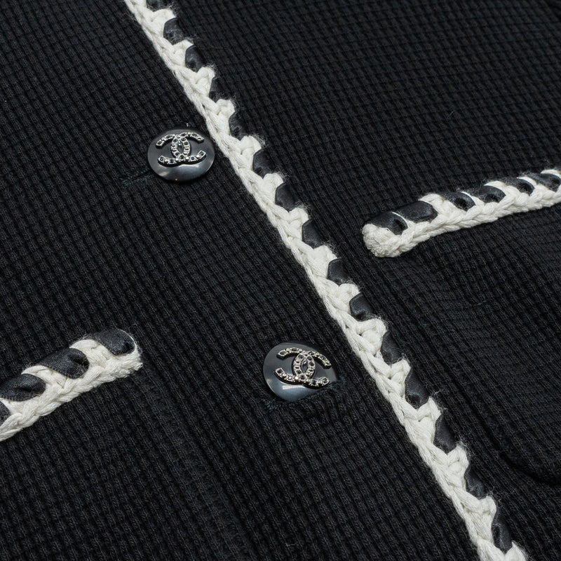 Chanel size 40 21C Jacket cotton Black