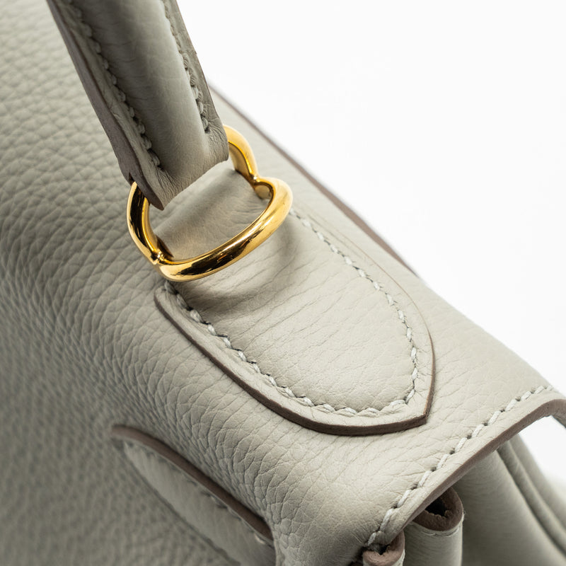 Hermes kelly 28 togo leather gris perle GHW stamp U