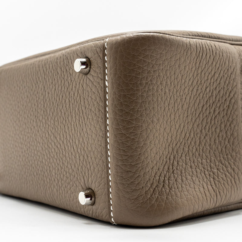 Hermes Mini Lindy Clemence Etoupe SHW Stamp B